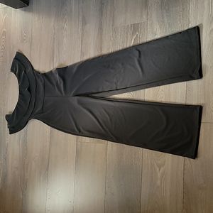 Fashion Nova all black jumpsuit size M